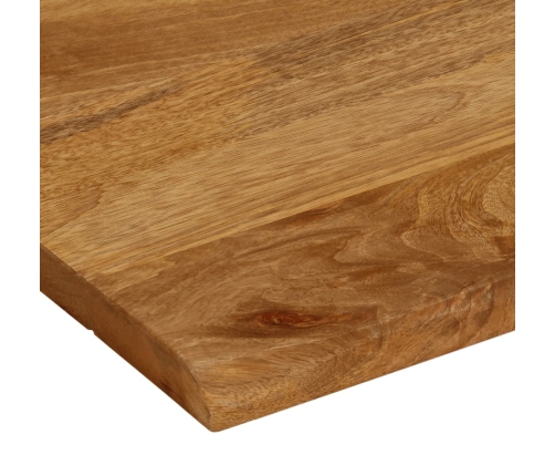 Tablero de mesa borde natural madera maciza mango 40x40x2,5 cm