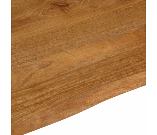 Tablero de mesa borde natural madera maciza mango 40x40x2,5 cm