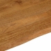 Tablero de mesa borde natural madera maciza mango 40x40x2,5 cm