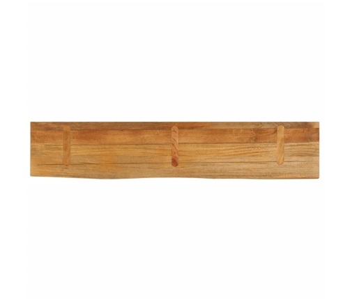 Tablero de mesa borde natural madera maciza mango 180x40x2,5 cm