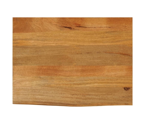 Tablero de mesa borde natural madera maciza mango 70x60x2,5 cm