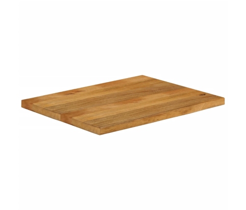 Tablero de mesa borde natural madera maciza mango 70x60x2,5 cm