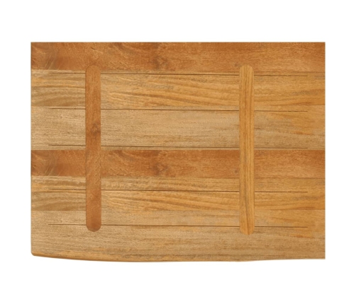 Tablero de mesa borde natural madera maciza mango 70x60x2,5 cm