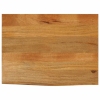 Tablero de mesa borde natural madera maciza mango 80x60x2,5 cm