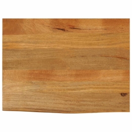 Tablero de mesa borde natural madera maciza mango 80x60x2,5 cm