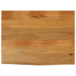 Tablero de mesa borde natural madera maciza mango 90x60x2,5 cm