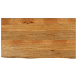 Tablero de mesa borde natural madera maciza mango 100x60x2,5 cm