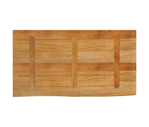 Tablero de mesa borde natural madera maciza mango 100x60x2,5 cm