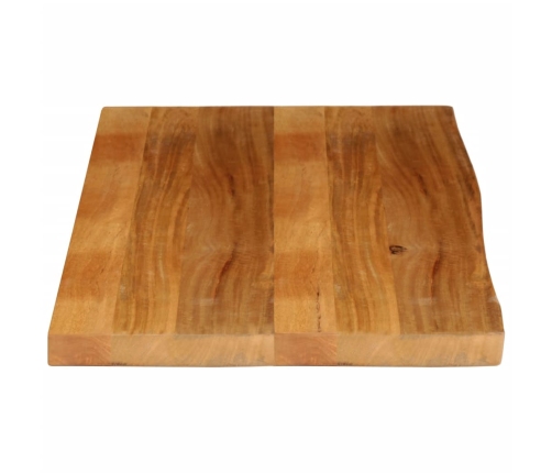 Tablero de mesa borde natural madera maciza mango 120x60x2,5 cm