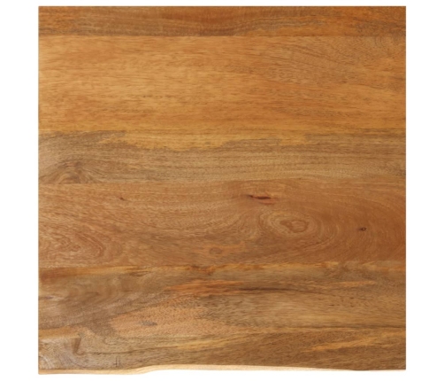 Tablero de mesa borde natural madera maciza mango 80x80x2,5 cm