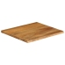 Tablero de mesa borde natural madera maciza mango 80x80x2,5 cm