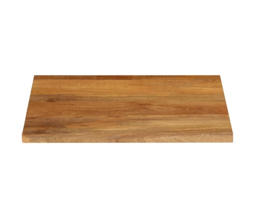 Tablero de mesa borde natural madera maciza mango 80x80x2,5 cm