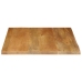 Tablero de mesa borde natural madera maciza mango 80x80x2,5 cm