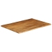 Tablero de mesa borde natural madera maciza mango 90x80x2,5 cm