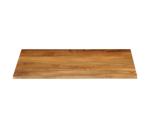 Tablero de mesa borde natural madera maciza mango 90x80x2,5 cm