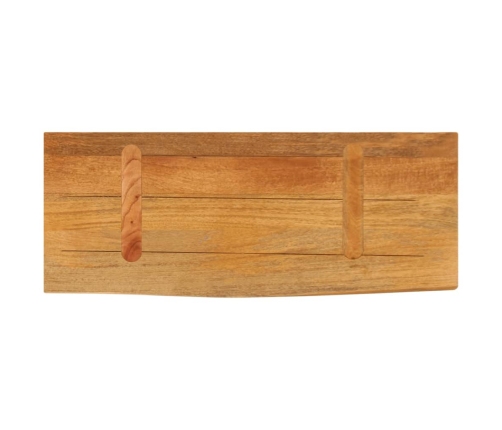 Tablero de mesa borde natural madera maciza mango 70x20x3,8 cm