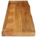 Tablero de mesa borde natural madera maciza mango 180x30x3,8 cm