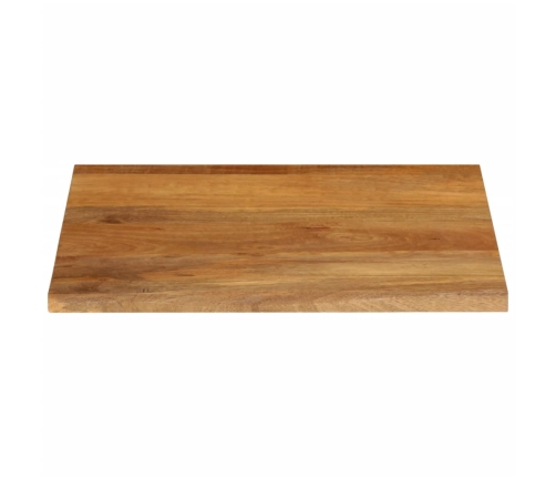 Tablero de mesa borde natural madera maciza mango 40x40x3,8 cm