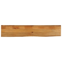 Tablero de mesa borde natural madera maciza mango 180x40x3,8 cm