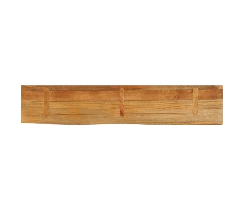 Tablero de mesa borde natural madera maciza mango 180x40x3,8 cm