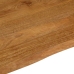 Tablero de mesa borde natural madera maciza mango 60x60x3,8 cm