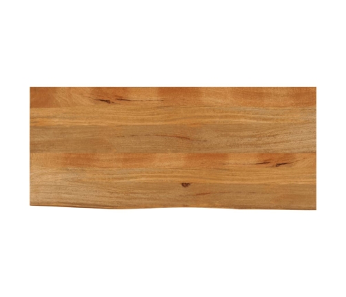 Tablero de mesa borde natural madera maciza mango 140x60x3,8 cm