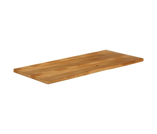 Tablero de mesa borde natural madera maciza mango 140x60x3,8 cm