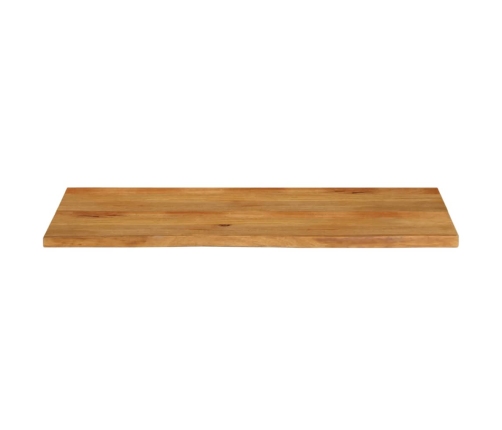 Tablero de mesa borde natural madera maciza mango 140x60x3,8 cm