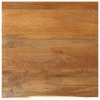 Tablero de mesa borde natural madera maciza mango 80x80x3,8 cm