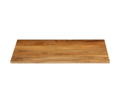 Tablero de mesa borde natural madera maciza mango 90x80x3,8 cm