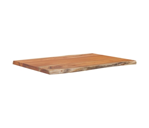 Tablero de mesa rectangular acacia borde vivo 50x40x2,5 cm