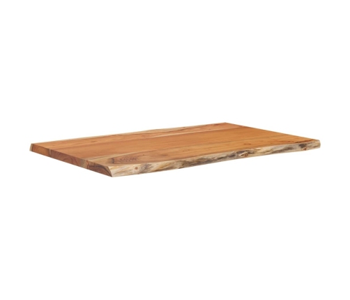 Tablero de mesa rectangular acacia borde vivo 60x40x2,5 cm