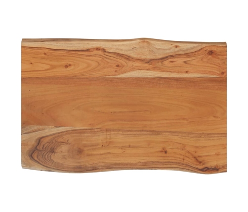 Tablero de mesa rectangular acacia borde vivo 60x40x2,5 cm