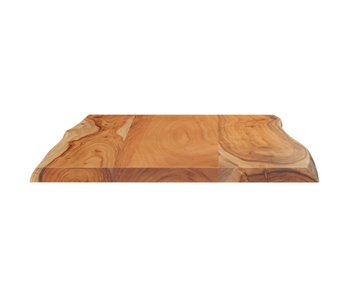 Tablero de mesa rectangular acacia borde vivo 60x40x2,5 cm