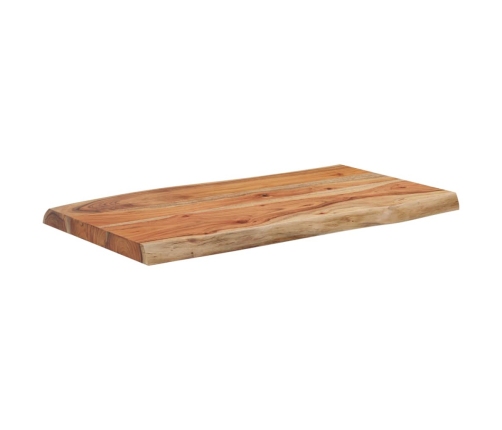 Tablero de mesa rectangular acacia borde vivo 70x40x2,5 cm