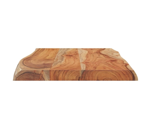 Tablero de mesa rectangular acacia borde vivo 70x40x2,5 cm