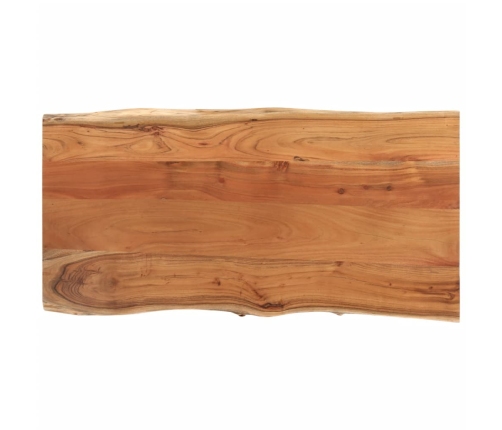 Tablero rectangular madera de acacia borde vivo 80x40x2,5 cm