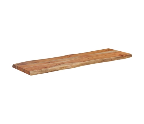 Tablero rectangular madera de acacia borde vivo 110x40x2,5 cm