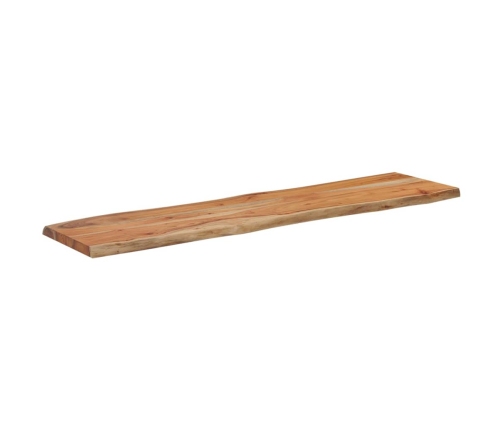 Tablero rectangular madera de acacia borde vivo 140x40x2,5 cm