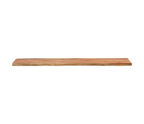 Tablero rectangular madera de acacia borde vivo 140x40x2,5 cm