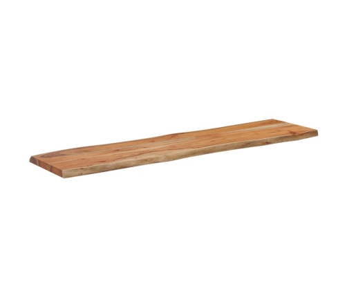 Tablero rectangular madera de acacia borde vivo 160x40x2,5 cm