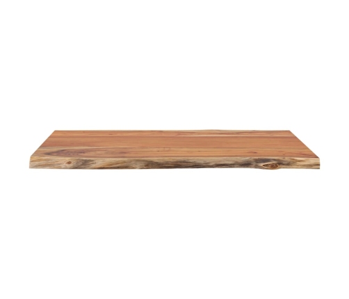 Tablero rectangular madera de acacia borde vivo 80x60x2,5 cm