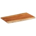 Tablero de mesa rectangular borde natural acacia 100x60x2,5 cm