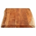 Tablero de mesa rectangular borde natural acacia 100x60x2,5 cm