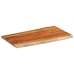 Tablero de mesa rectangular borde natural acacia 110x60x2,5 cm