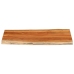 Tablero de mesa rectangular borde natural acacia 110x60x2,5 cm