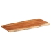 Tablero de mesa rectangular borde natural acacia 140x60x2,5 cm