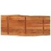 Tablero de mesa rectangular borde natural acacia 140x60x2,5 cm