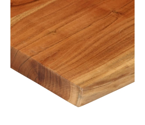 Tablero mesa cuadrado borde natural madera acacia 80x80x2,5 cm