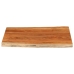 Tablero de mesa rectangular borde natural acacia 90x80x2,5 cm